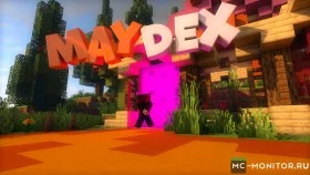 Скриншот 1 🦊 MAYDEX 🦊 1.8-1.16 ☠ Боссы + Крутые предметы ⭐⭐⭐⭐⭐ сервер Майнкрафт